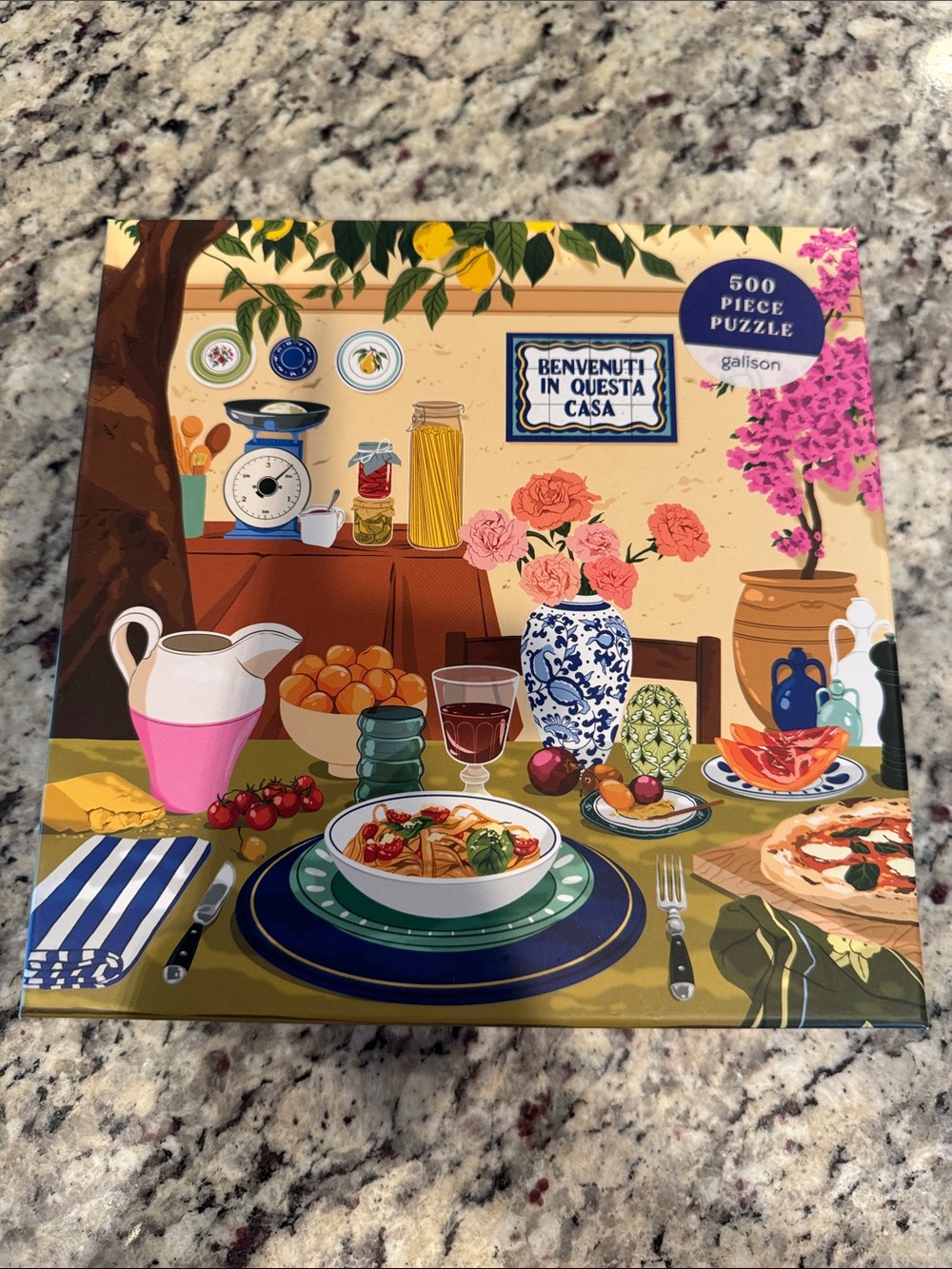 Galison 500 piece “Tuscan Afternoon” jigsaw puzzle